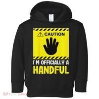 Caution I'm A Handful Cute 5th Birthday Toddler Hoodie thumb 0