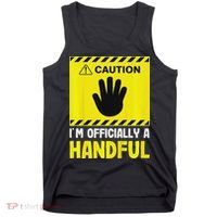 Caution I'm A Handful Cute 5th Birthday Tank Top thumb 0