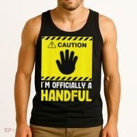 Caution I'm A Handful Cute 5th Birthday Tank Top thumb 3
