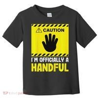 Caution I'm A Handful Cute 5th Birthday Toddler T-Shirt thumb 0