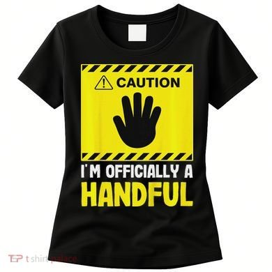 Caution I'm A Handful Cute 5th Birthday Women's T-Shirt
