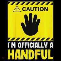 Caution I'm A Handful Cute 5th Birthday Women's T-Shirt thumb 6