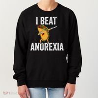 Cute I Beat Survived Anorexia Awarenes Women Funny Tacos Women's Sweatshirt thumb 0