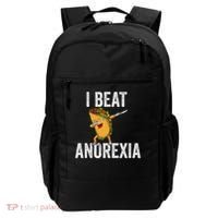 Cute I Beat Survived Anorexia Awarenes Women Funny Tacos Backpack thumb 0