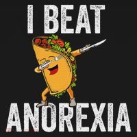 Cute I Beat Survived Anorexia Awarenes Women Funny Tacos Baby Bodysuit thumb 2