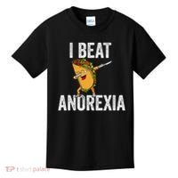 Cute I Beat Survived Anorexia Awarenes Women Funny Tacos Kids T-Shirt thumb 0