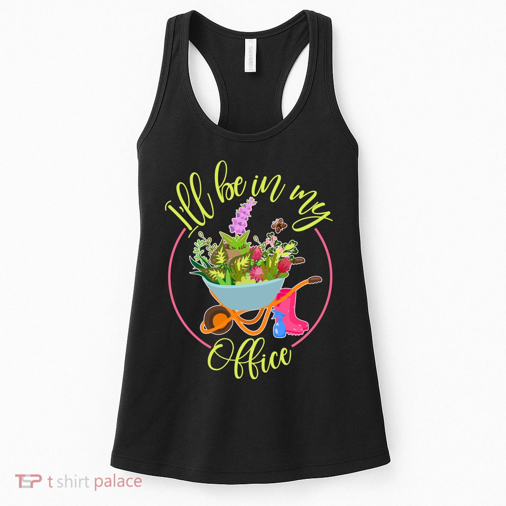 Cute I'll Be In My Office Gardening Fan Women's Tank Top
