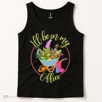Cute I'll Be In My Office Gardening Fan Tank Top thumb 2