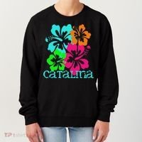 Catalina Island Beach Tropical Paradise Travel Surf Ocean Women's Sweatshirt thumb 0