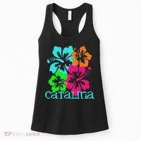 Catalina Island Beach Tropical Paradise Travel Surf Ocean Women's Tank Top thumb 0
