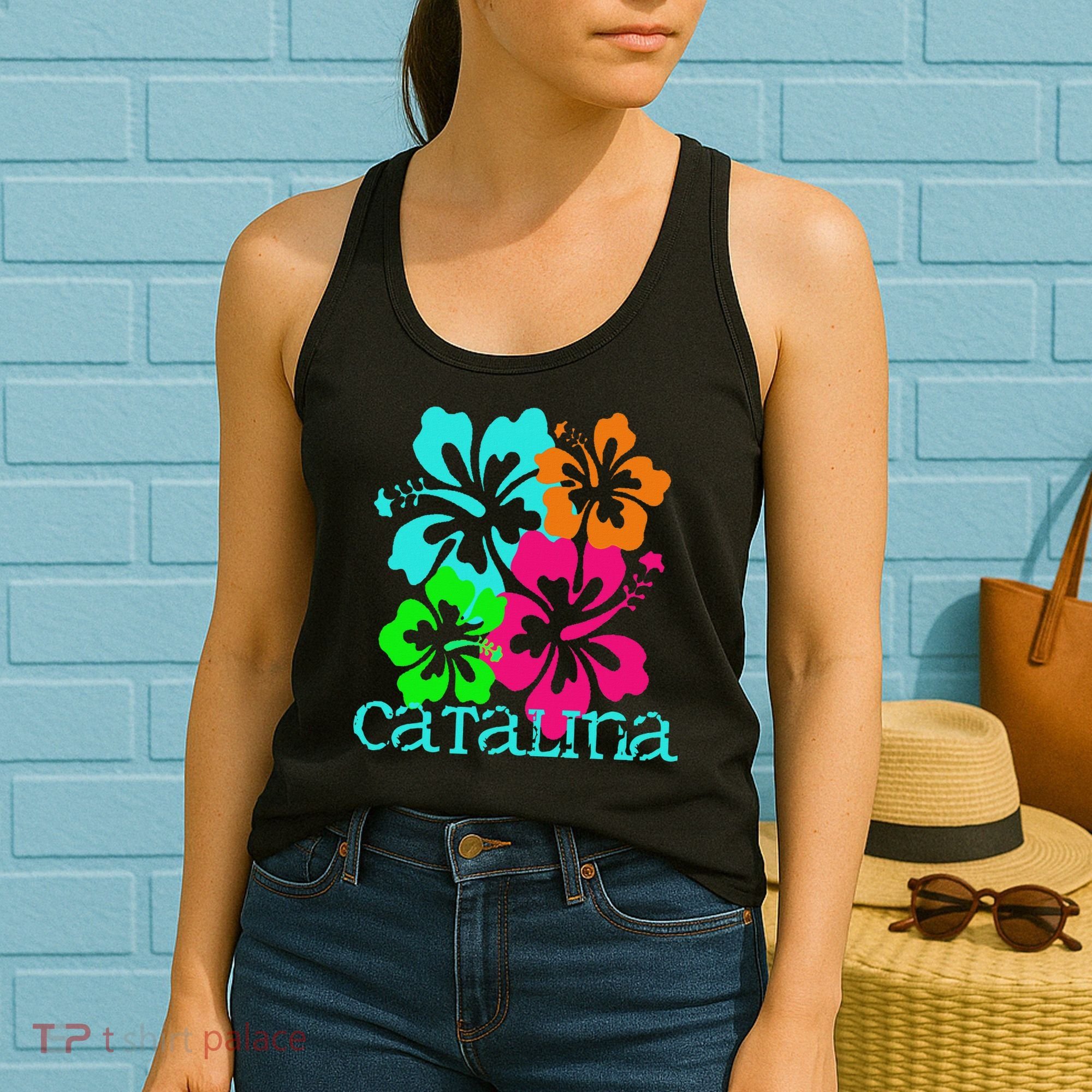 Catalina Island Beach Tropical Paradise Travel Surf Ocean Women's Tank Top