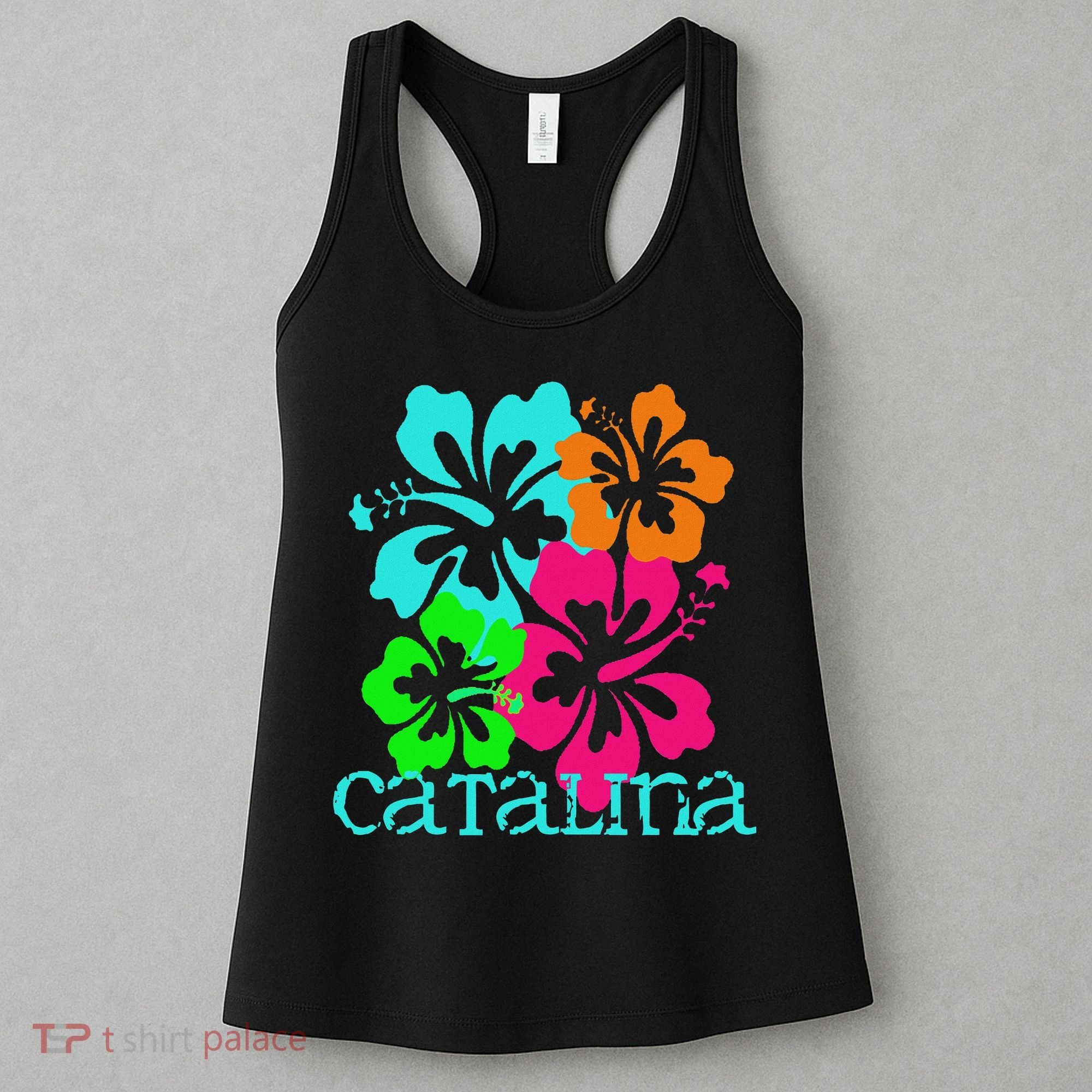 Catalina Island Beach Tropical Paradise Travel Surf Ocean Women's Tank Top