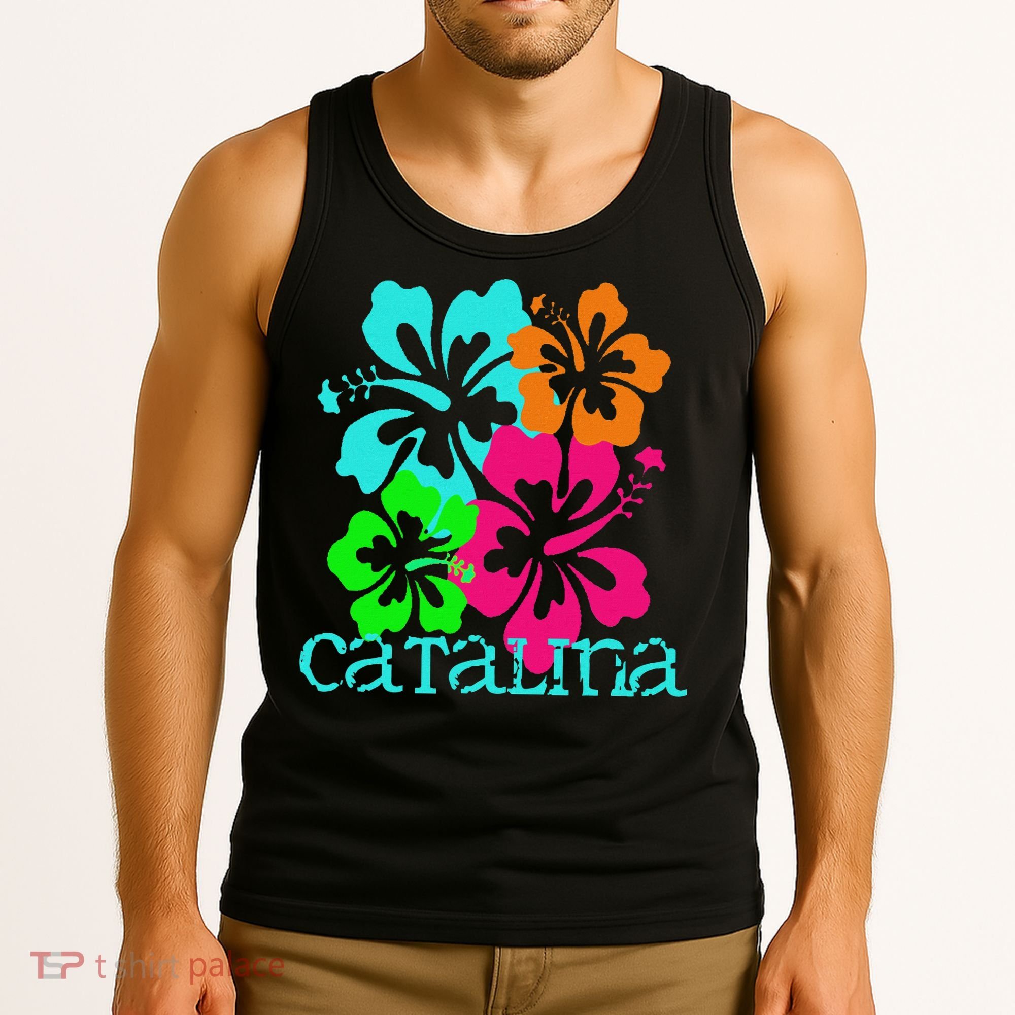 Catalina Island Beach Tropical Paradise Travel Surf Ocean Tank Top