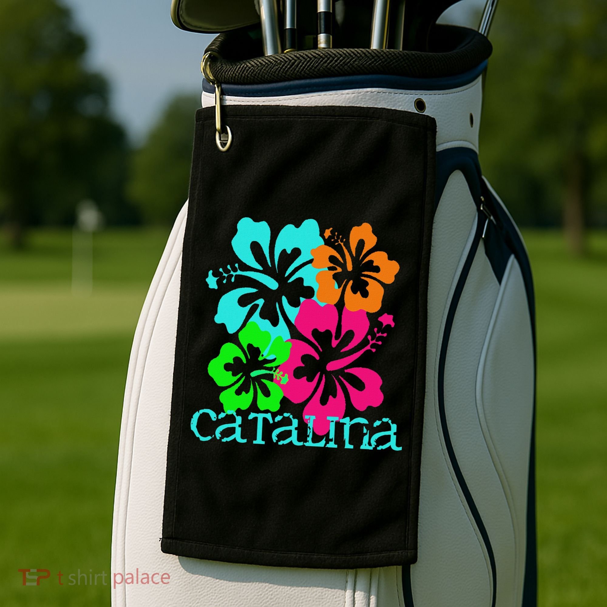 Catalina Island Beach Tropical Paradise Travel Surf Ocean Golf Towel