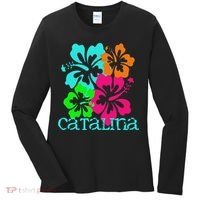 Catalina Island Beach Tropical Paradise Travel Surf Ocean Women's Long Sleeve Shirt thumb 0