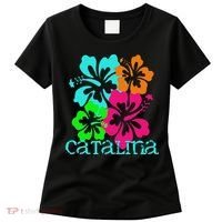 Catalina Island Beach Tropical Paradise Travel Surf Ocean Women's T-Shirt thumb 0