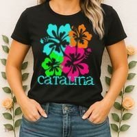 Catalina Island Beach Tropical Paradise Travel Surf Ocean Women's T-Shirt thumb 2