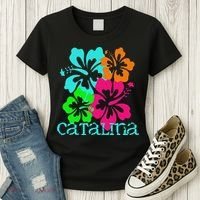 Catalina Island Beach Tropical Paradise Travel Surf Ocean Women's T-Shirt thumb 3