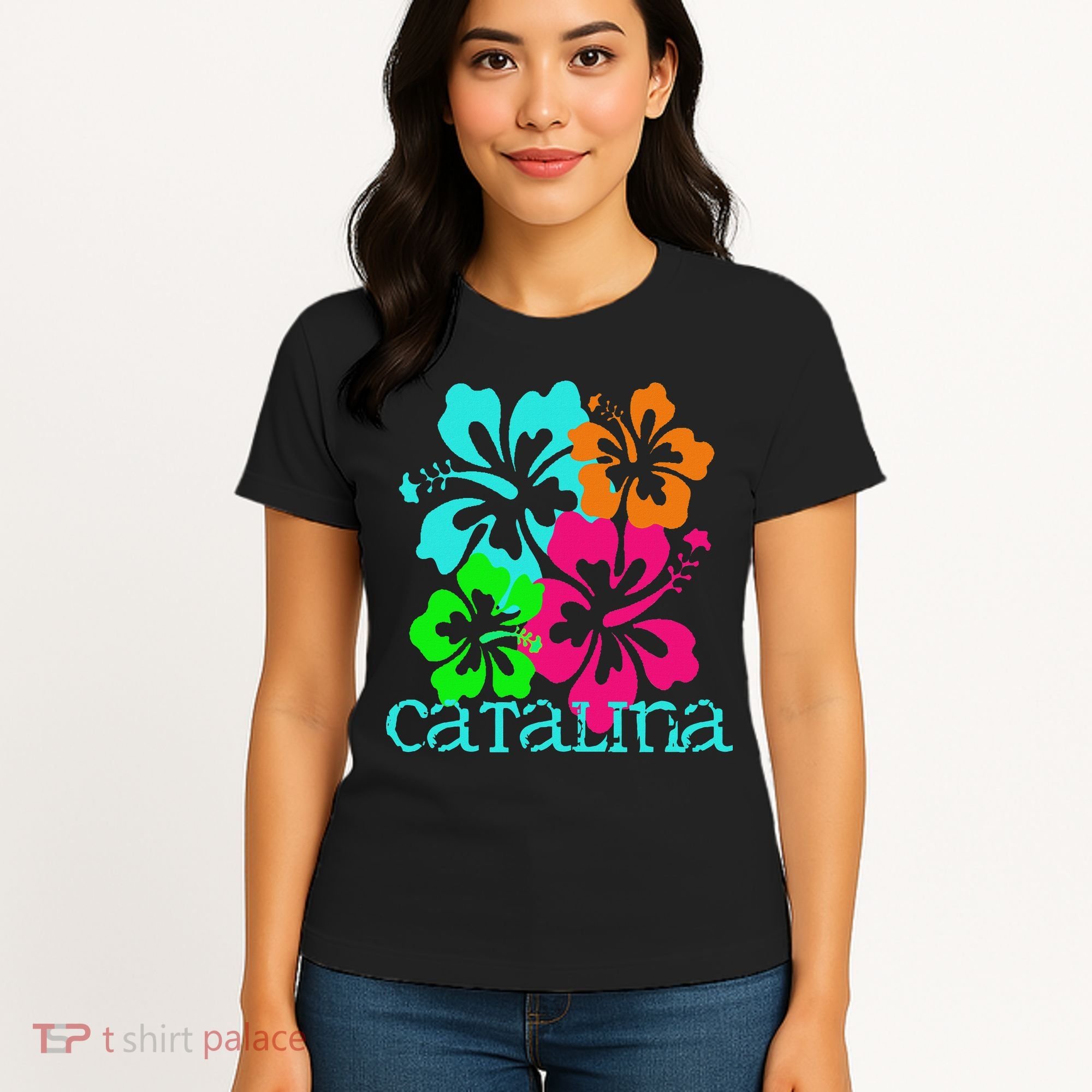 Catalina Island Beach Tropical Paradise Travel Surf Ocean Women's T-Shirt