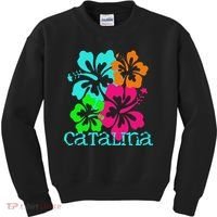 Catalina Island Beach Tropical Paradise Travel Surf Ocean Kids Sweatshirt thumb 0