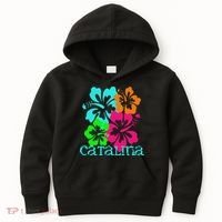 Catalina Island Beach Tropical Paradise Travel Surf Ocean Kids Hoodie thumb 0
