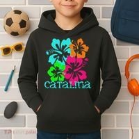 Catalina Island Beach Tropical Paradise Travel Surf Ocean Kids Hoodie thumb 2