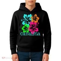 Catalina Island Beach Tropical Paradise Travel Surf Ocean Kids Hoodie thumb 4