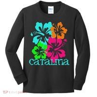 Catalina Island Beach Tropical Paradise Travel Surf Ocean Kids Long Sleeve Shirt thumb 0