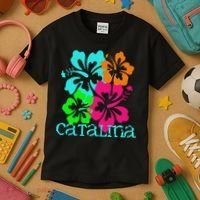 Catalina Island Beach Tropical Paradise Travel Surf Ocean Kids T-Shirt thumb 3