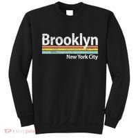 Club Inc. Brooklyn New York City Nyc Retro Stripes Classic Sweatshirt thumb 0