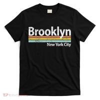 Club Inc. Brooklyn New York City Nyc Retro Stripes Classic T-Shirt thumb 0