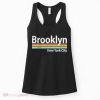 Club Inc. Brooklyn New York City Nyc Retro Stripes Classic Women's Tank Top thumb 0