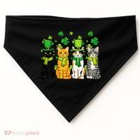 Cute Irish Cats & Kittens USA-Made Doggie Bandana thumb 0
