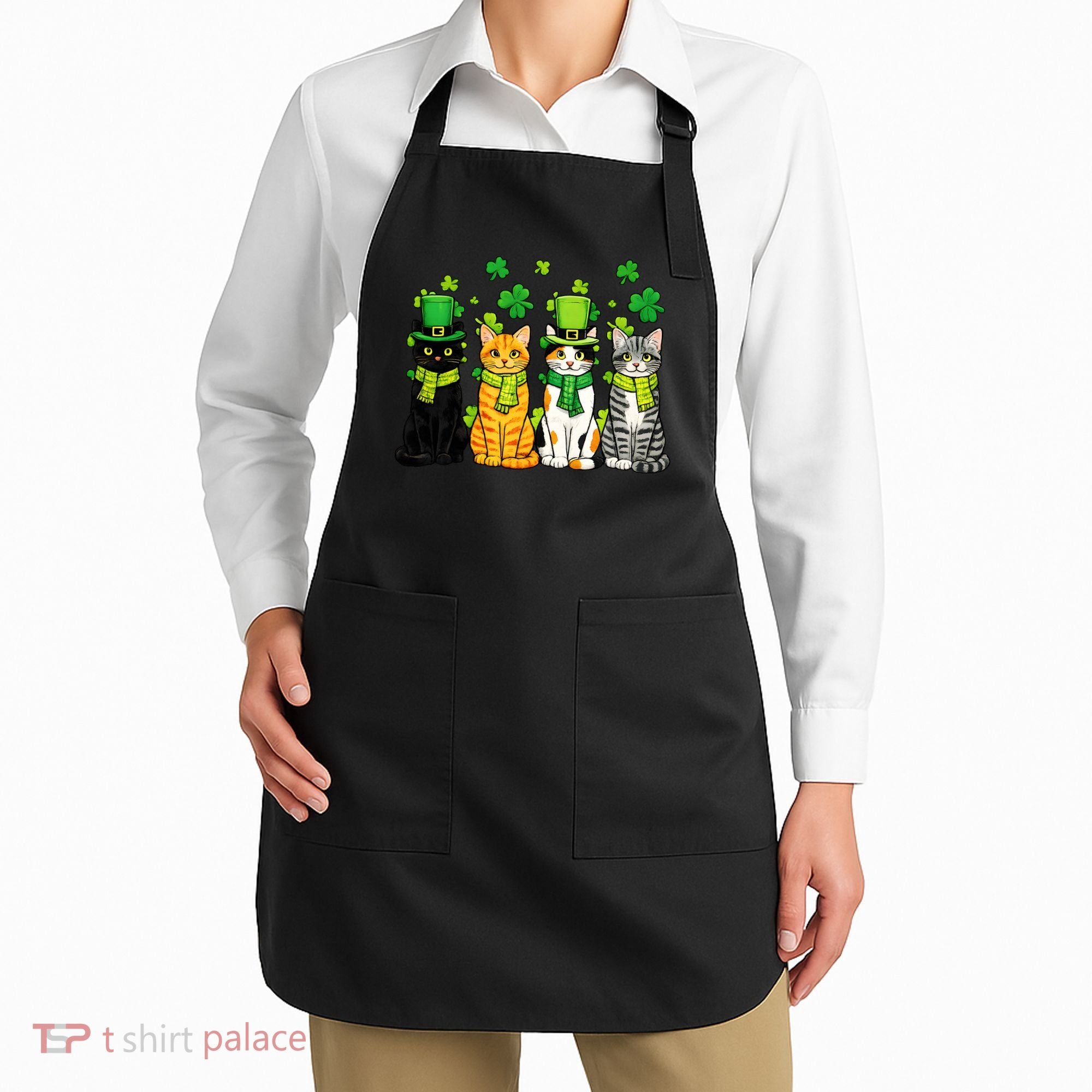 Cute Irish Cats & Kittens Apron
