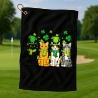 Cute Irish Cats & Kittens Golf Towel thumb 1