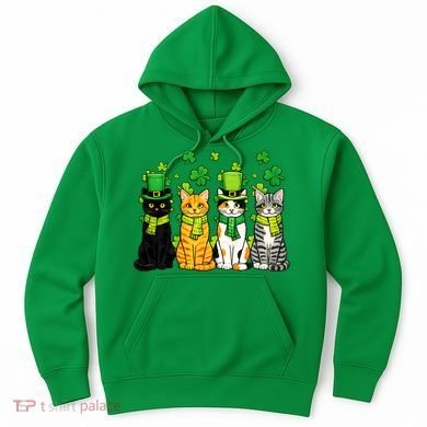 Cute Irish Cats & Kittens Hoodie