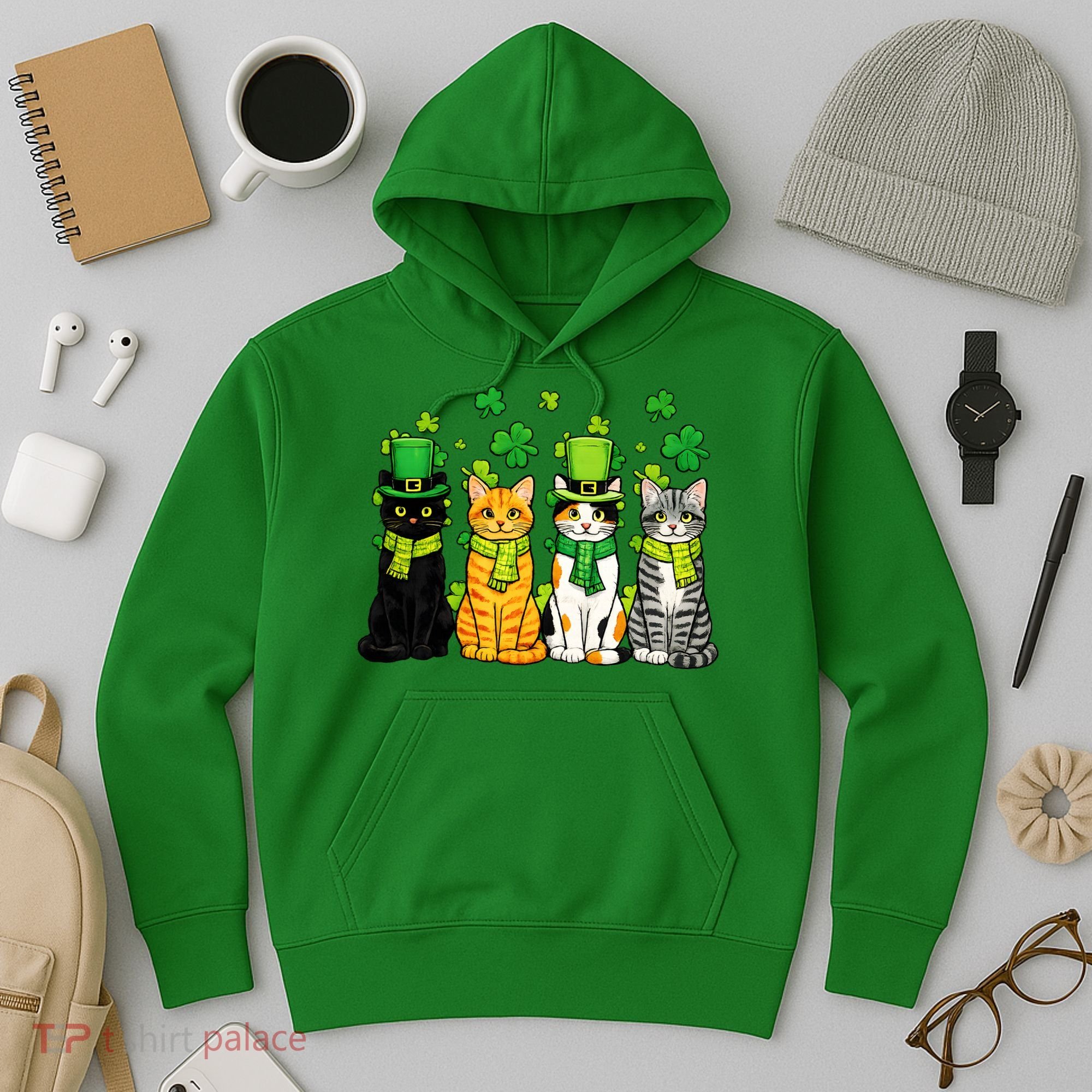 Cute Irish Cats & Kittens Hoodie
