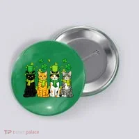 Cute Irish Cats & Kittens Button thumb 0