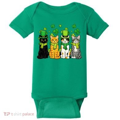 Cute Irish Cats & Kittens Baby Bodysuit