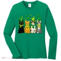 Cute Irish Cats & Kittens Women's Long Sleeve Shirt thumb 0