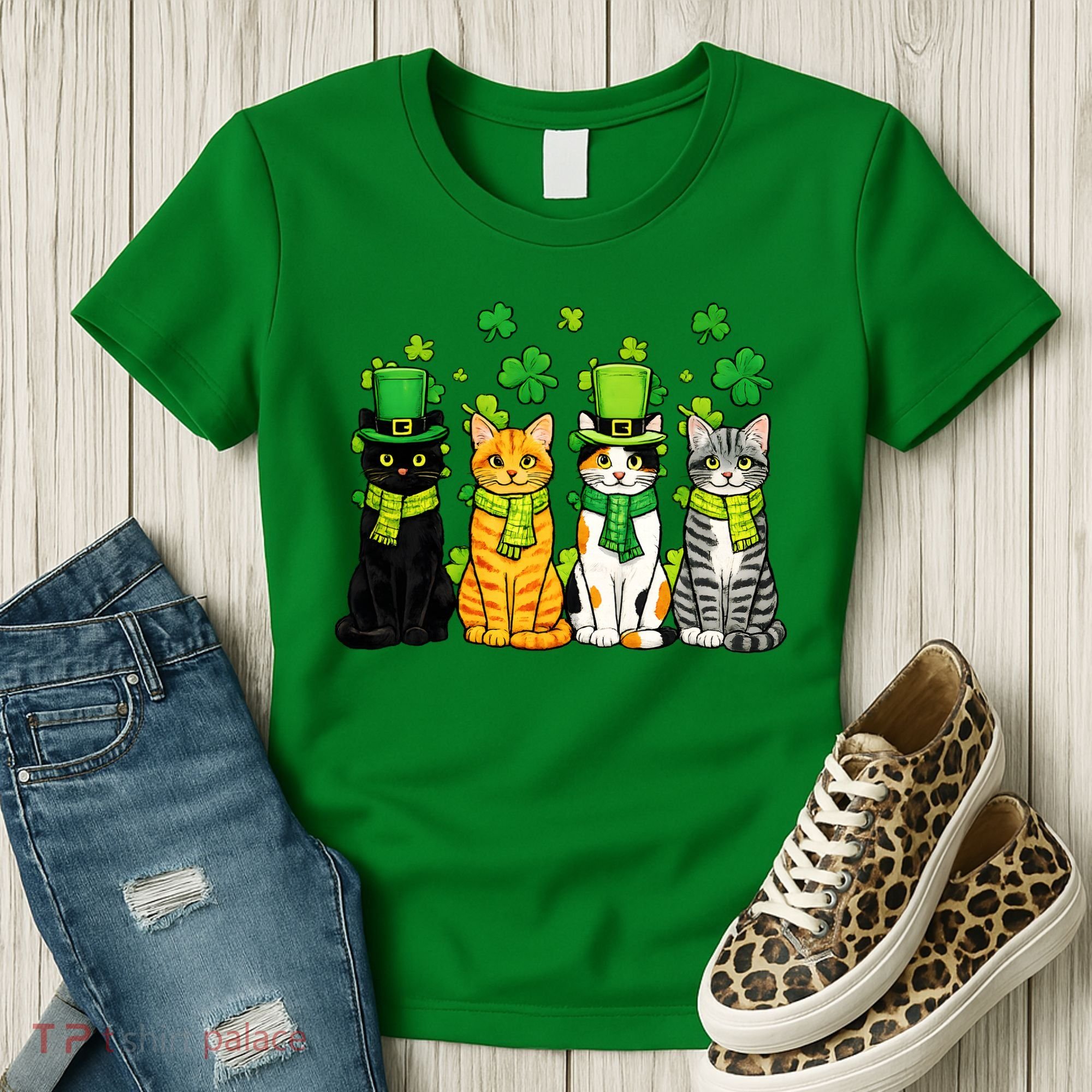 Cute Irish Cats & Kittens Women's T-Shirt