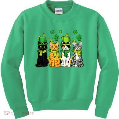 Cute Irish Cats & Kittens Kids Sweatshirt