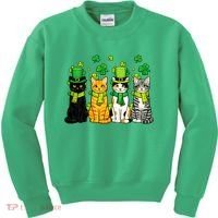Cute Irish Cats & Kittens Kids Sweatshirt thumb 0
