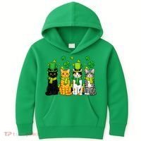 Cute Irish Cats & Kittens Kids Hoodie thumb 0