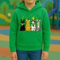 Cute Irish Cats & Kittens Kids Hoodie thumb 3
