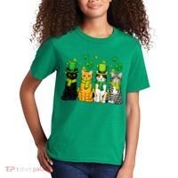Cute Irish Cats & Kittens Kids T-Shirt thumb 2