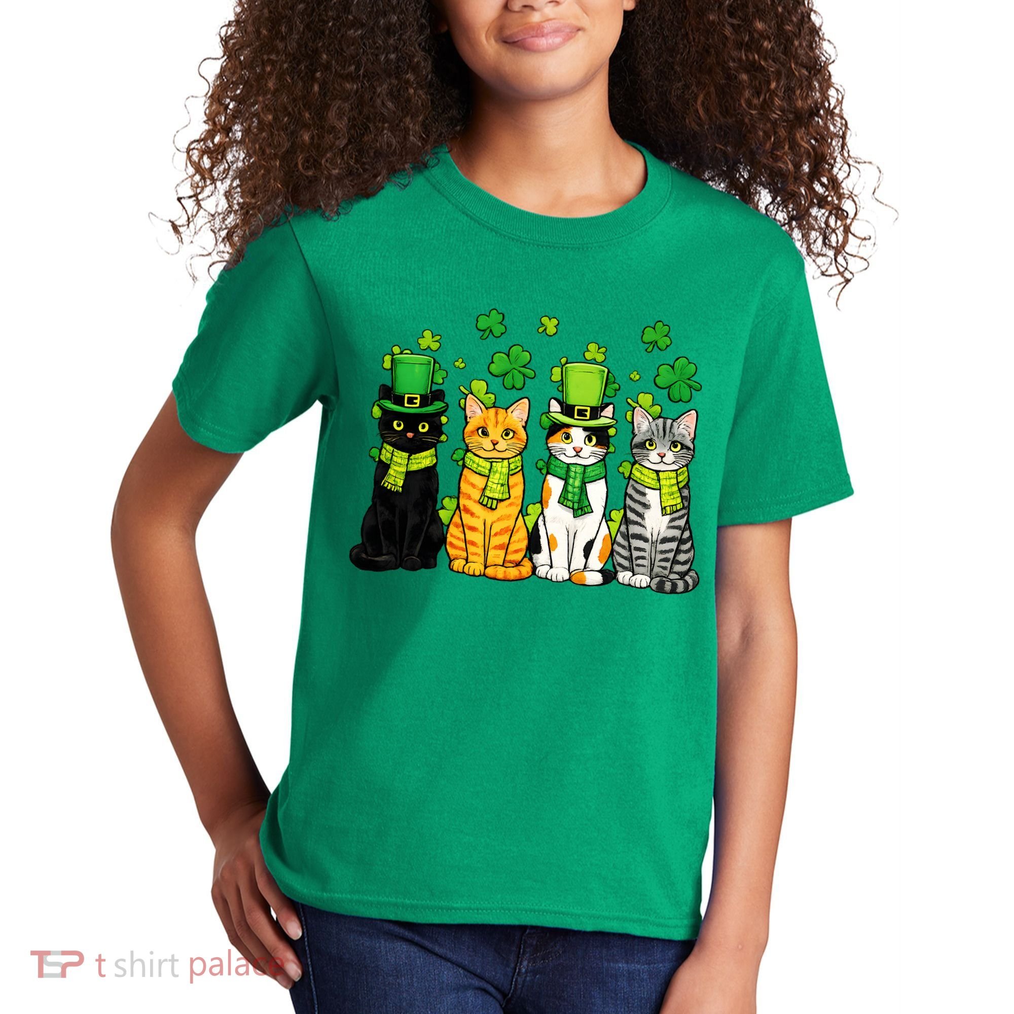 Cute Irish Cats & Kittens Kids T-Shirt