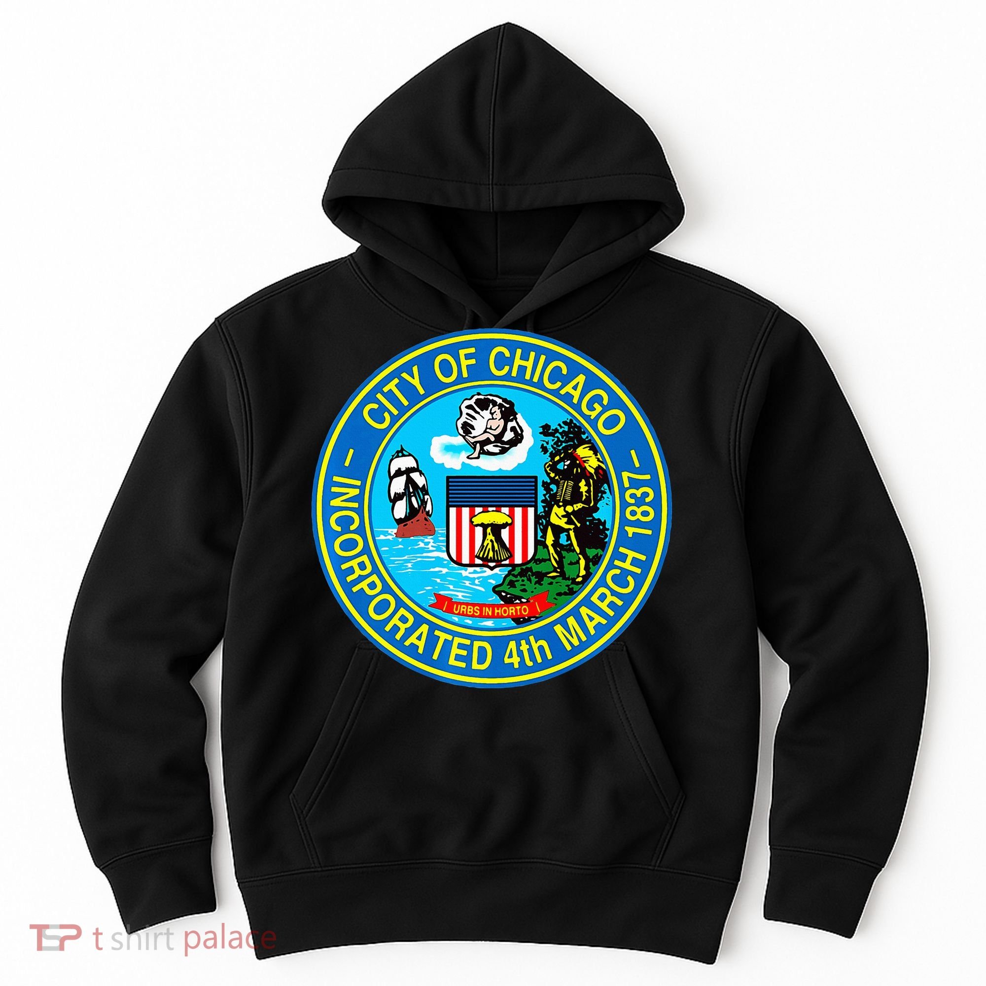 Chicago Illinois City Seal I Love Chicago Illinoisan Hoodie
