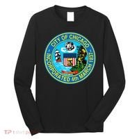 Chicago Illinois City Seal I Love Chicago Illinoisan Long Sleeve Shirt thumb 0