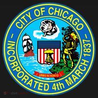 Chicago Illinois City Seal I Love Chicago Illinoisan Coaster thumb 2